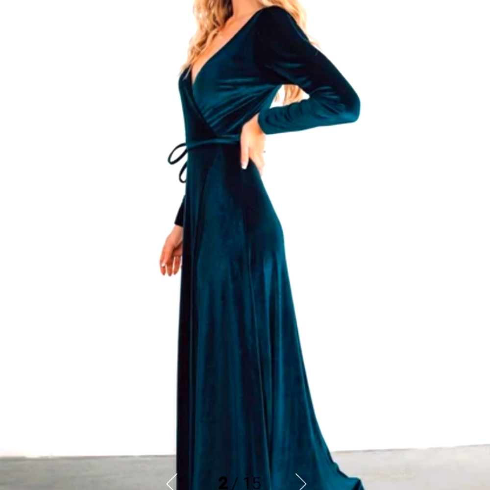 Baltic Born Esmeralda Velvet dress in Jade
